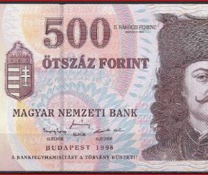 500 forint  P179-a  1998  UNC