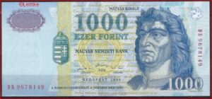 1000 forint  P180-B  1999  UNC