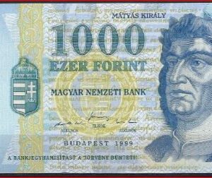 1000 forint  P180-B  1999  UNC