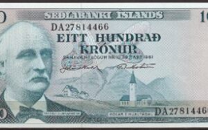 100 kronur  P  44-a11  1981  UNC