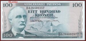 100 kronur  P44-a7  1967/1986  UNC