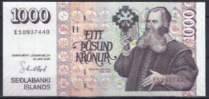 1000 kronur  P59-c  2001  UNC