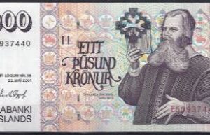 1000 kronur  P59-c  2001  UNC