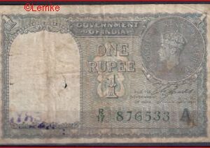 1 rupee  P25-d  1940  Fr+