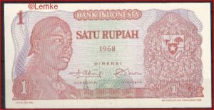 1 Rupiah 1968 P 102-a UNC
