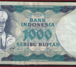 1.000 Rupiah 1975  P 113-a  PR/XF-