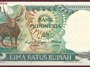 500 Rupiah 1988  P 123-a  UNC
