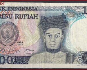 1.000 Rupiah 1987  P 124-a  ZFR