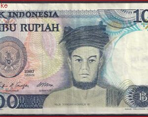 1.000 Rupiah 1987  P 124-a  ZFR+