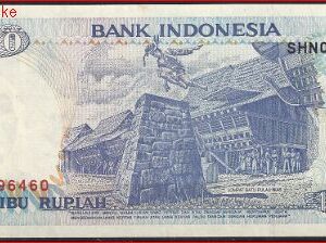 1.000 Rupiah 1993  P 129-b  PR/XF