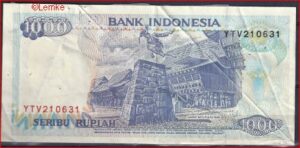 1.000 Rupiah 1996 P 129-e ZFR