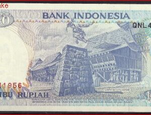 1.000 Rupiah 1998 P 129-g UNC