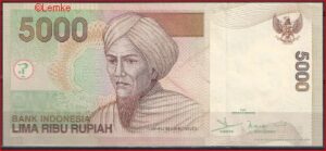 5.000 Rupiah 2001 P 142-a UNC