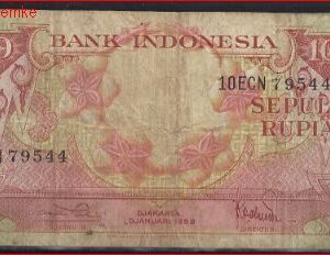 10 Rupiah 1959 P 66 FR