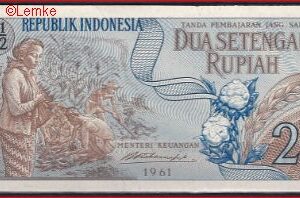 2 1/2 Rupiah 1961  P 79  UNC