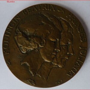 Penning Abdicatie/inhuldiging Koningin Beatrix 1980