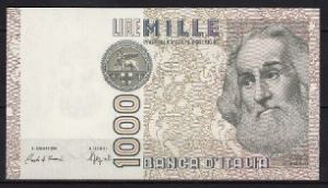 1000 lire  P109-b  1982  UNC