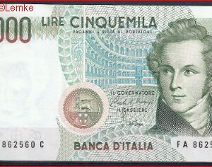 5000 lire  P111-a  1985  UNC