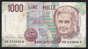 1000 lire  P114-a 1990  UNC