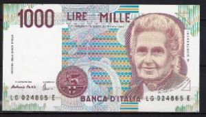 1000 lire  P114-c 1990  UNC