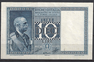 1 lire  P25-c  1939-XVIII  Pr