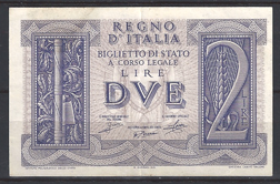 2 lire  P27  1935  Pr