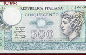 500 lire  P94  1979  Pr