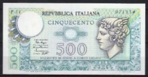 500 lire  P94-a 1974  UNC