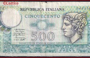 500 lire  P94-a  1974  Fr