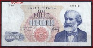 1000 lire  P96-d  1965  Pr-