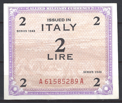 2 lira  P M11-a  1943  aUNC