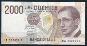 2000 lire  P115  1990  Pr