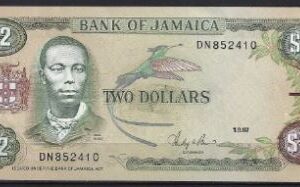 2 dollars 1-9-1987  P 69-b  UNC