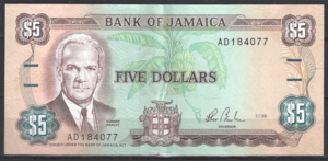 5 Dollars 1-1-1985 P 70-a PR/XF