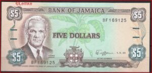 5 Dollars 1-5-1989 P 70-c UNC