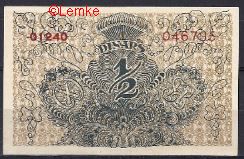 1/2 dinar P11-a 1919 UNC