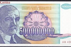 500.000.000 dinara  P134-a  1993  UNC