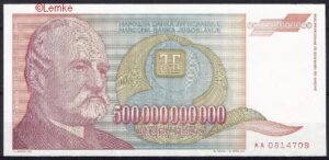 500.000.000.000 dinara  P137-a  1993  UNC