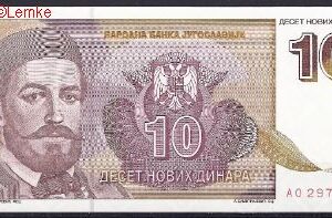 10 Novih Dinara  P149  1994  UNC