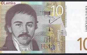 10 dinara    P153-b  2000  UNC