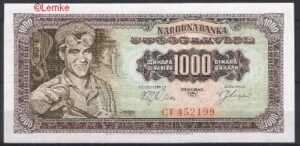 1000 dinara 1963