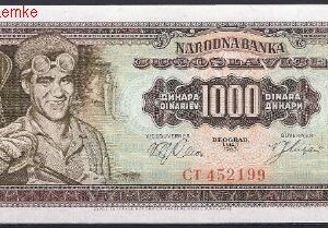 1000 dinara 1963
