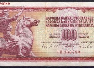 100 dinara  P80-a  1965  UNC
