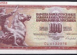 100 dinara 1986
