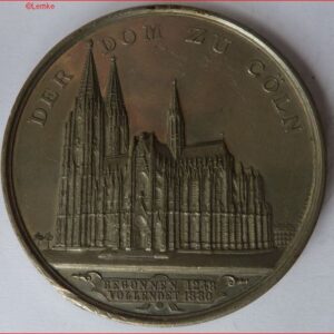 Medal die Vollendung des Doms Koln 1880