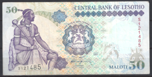 50 Maloti 2001  P 17-d  ZFR