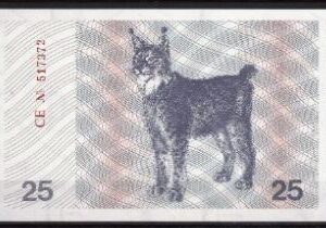 25 Talonas  P36-b  1991  UNC