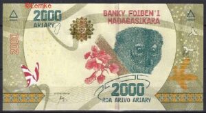 2.000 Ariary 2017  P 101  UNC