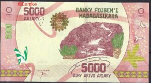 5.000 Ariary 2017  P 102  UNC