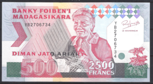 2.500 Francs 1993  P 72A-a  UNC-